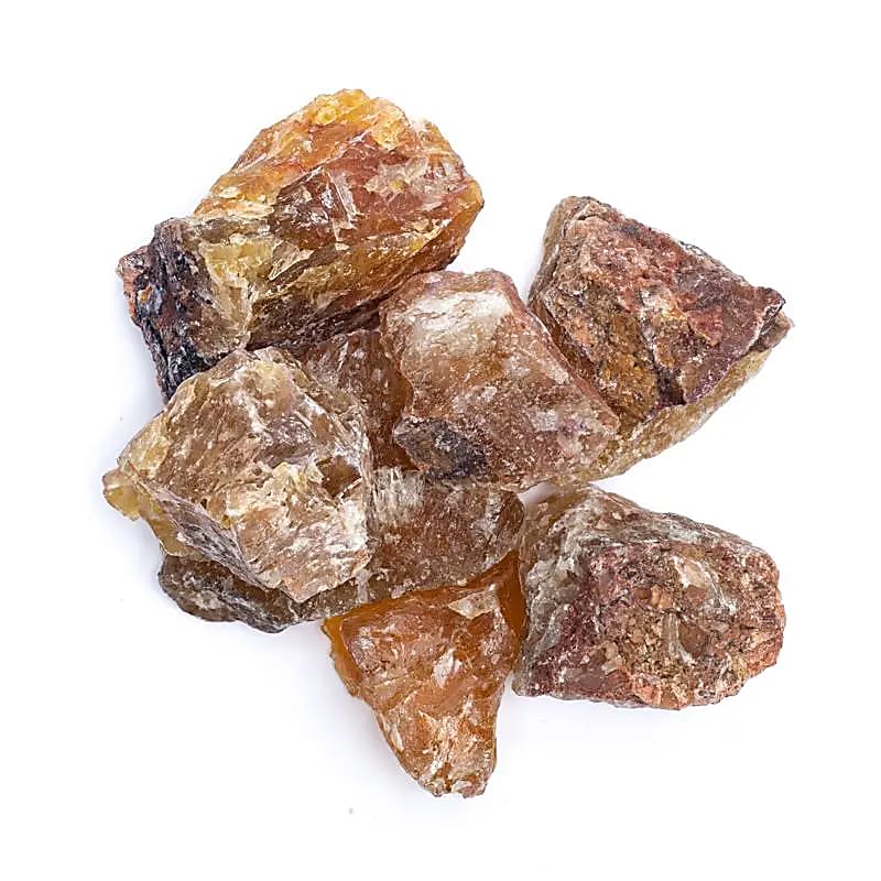 Fluorite jaune brute -- ±3-8cm; ±1000g