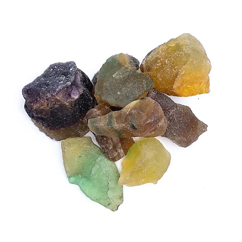 Fluorite arc-en-ciel brute -- ±3-8cm; ±1000g