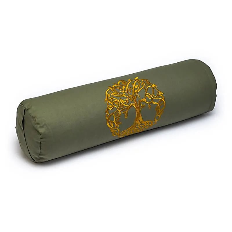 Traversin rond Arbre de vie coton BIO (OCS) -- 60x16cm; ±2300 g