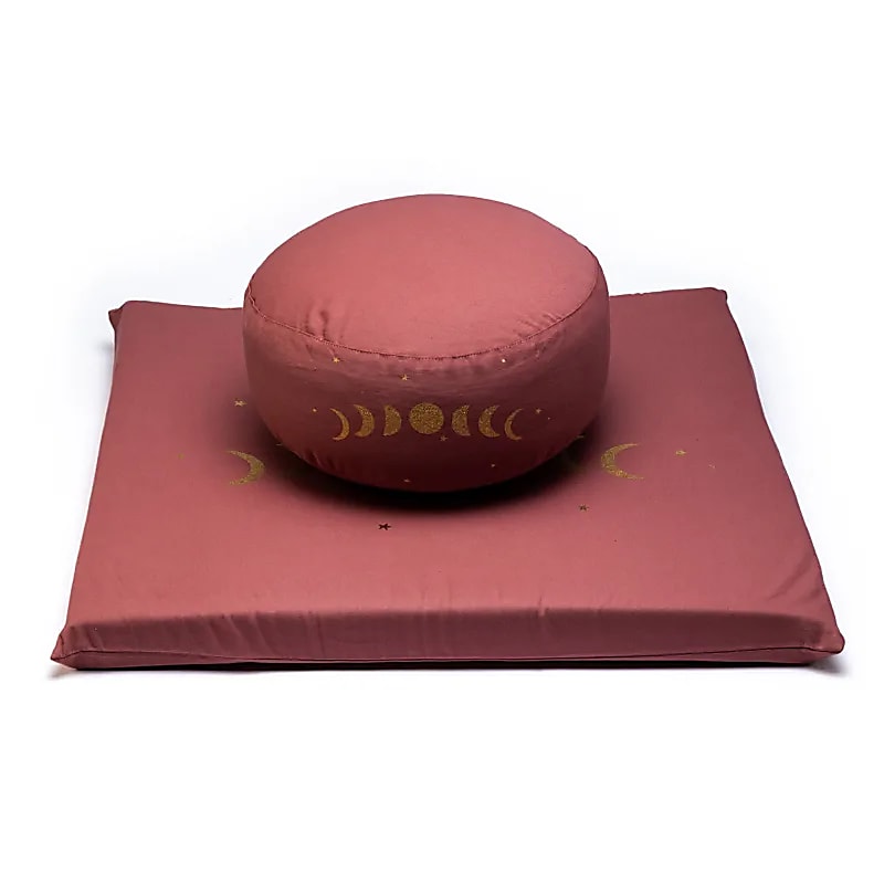 SET de méditation phases luneaires coton BIO (OCS) -- 65x65x5cm; ±2500g