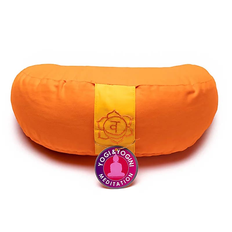 Coussin méditation 1/2 lune 2è Chakra -- ±1008 g; 33x13 cm