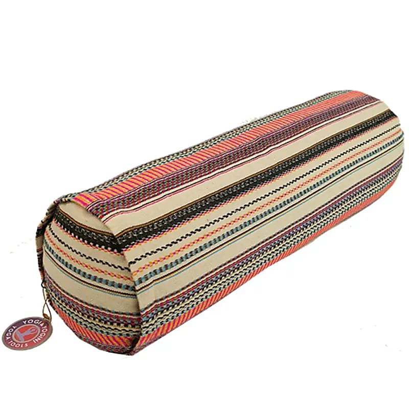 Coussin cylindrique Yoga bohémien -- 60x16 cm; ±2300 g