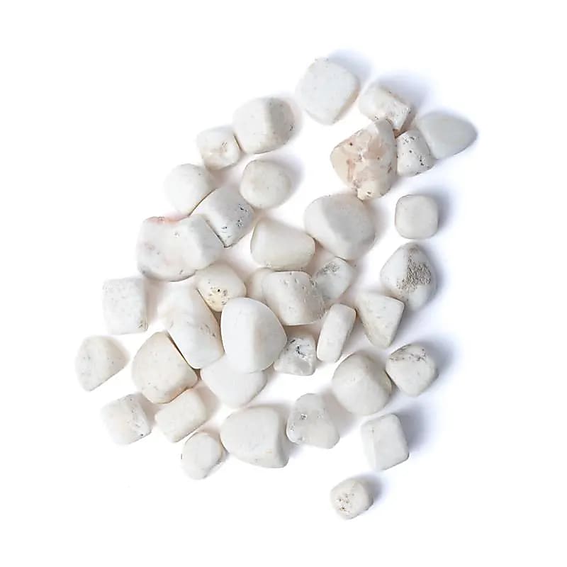 Scolécite pierres polies qualité A -- ±1,5-3,5cm ; ±500g