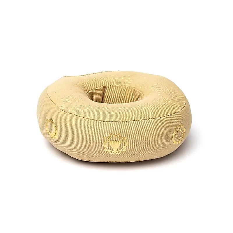 Coussin de bol chantant 7 chakras beige S -- 13x5 cm