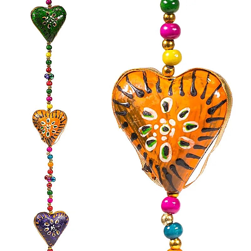 Guirlande de coeurs - plastique -- 90 cm