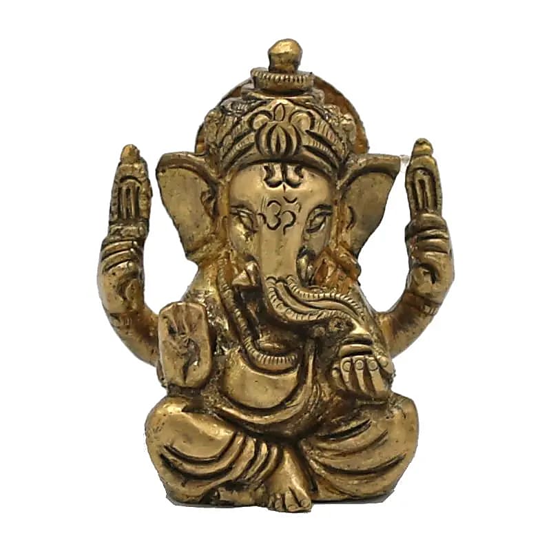 Ganesh laiton miniature -- 116 g; 5 cm