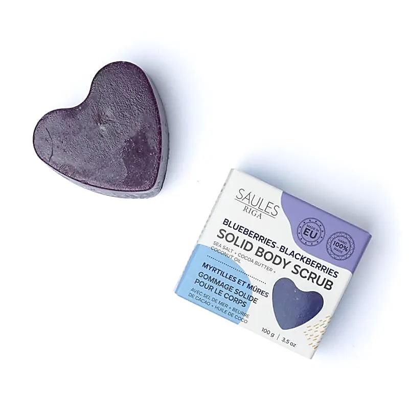 Savon exfoliant naturel myrtilles mûres -- 100g