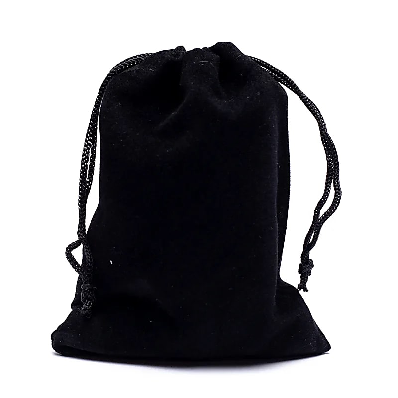 Sac cadeau velours noir S -- 10x14cm