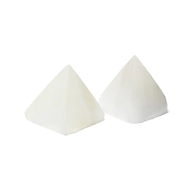 Pyramide de sélénite -- ±8cm