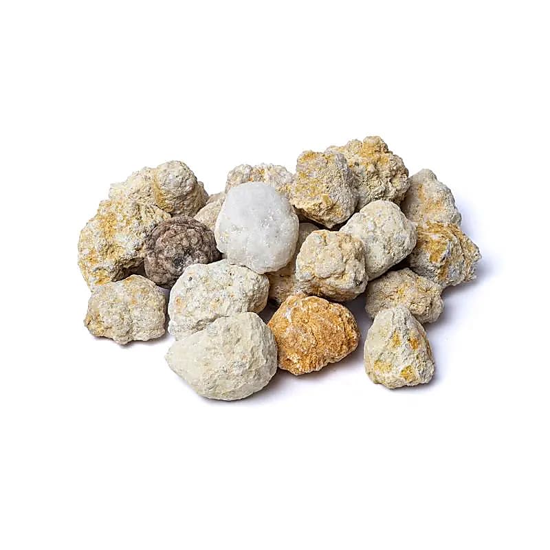 Géode de calcite (intacte) 20-24 pcs -- ±30-50g p/kg