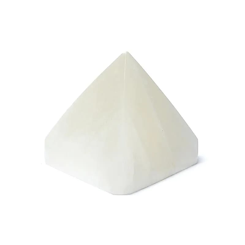 Pyramide de sélénite -- ±10cm
