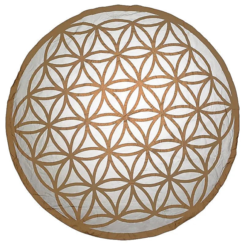 Serviette de plage Fleur de Vie -- 550-650 g; 150 cm