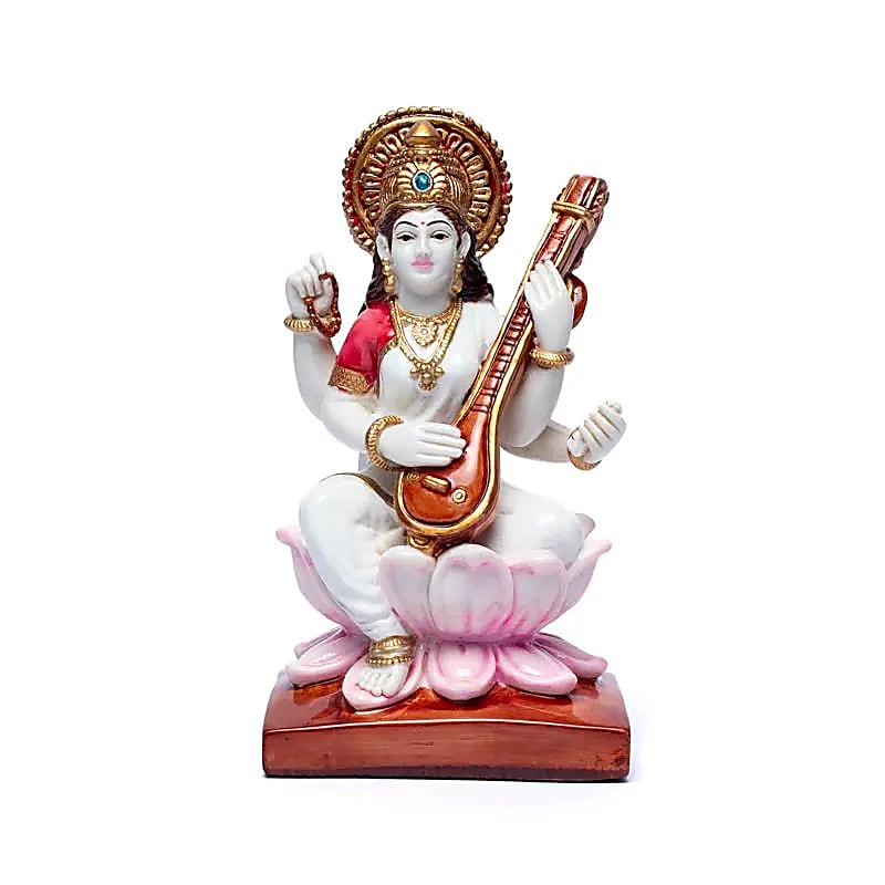 Saraswati avec sitar -- 19x10cm