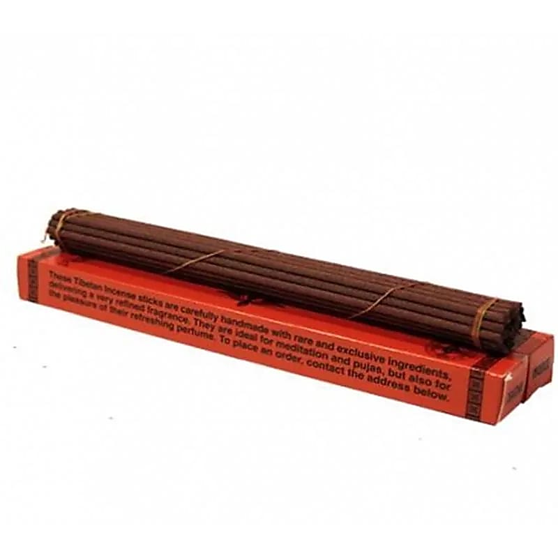 Encens Tibétain aux herbes boite rouge -- 40 g; 26 cm
