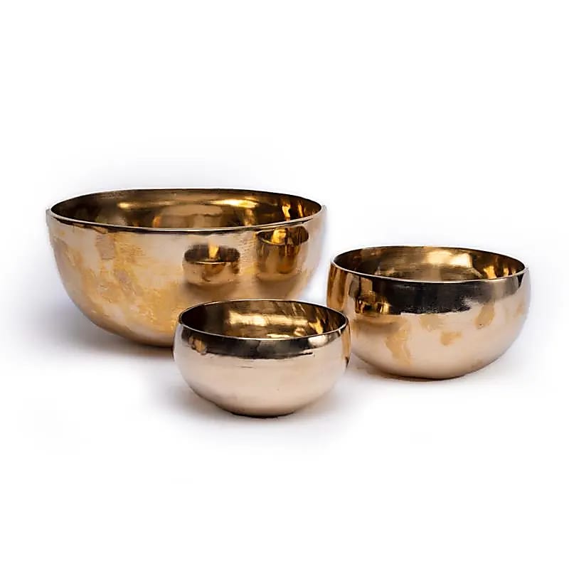 Bol Chantant Tibétain Shanti coleur or -- 500-600 g; 13-15 cm
