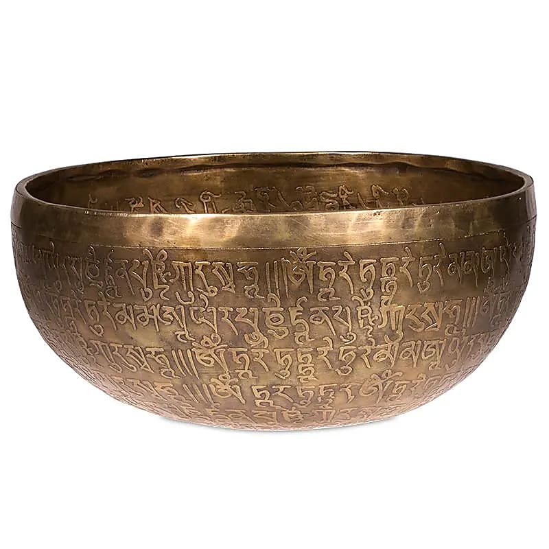 Bol Tibétain Bouddha Tara blanche -- 1750-1950 g; 27 cm