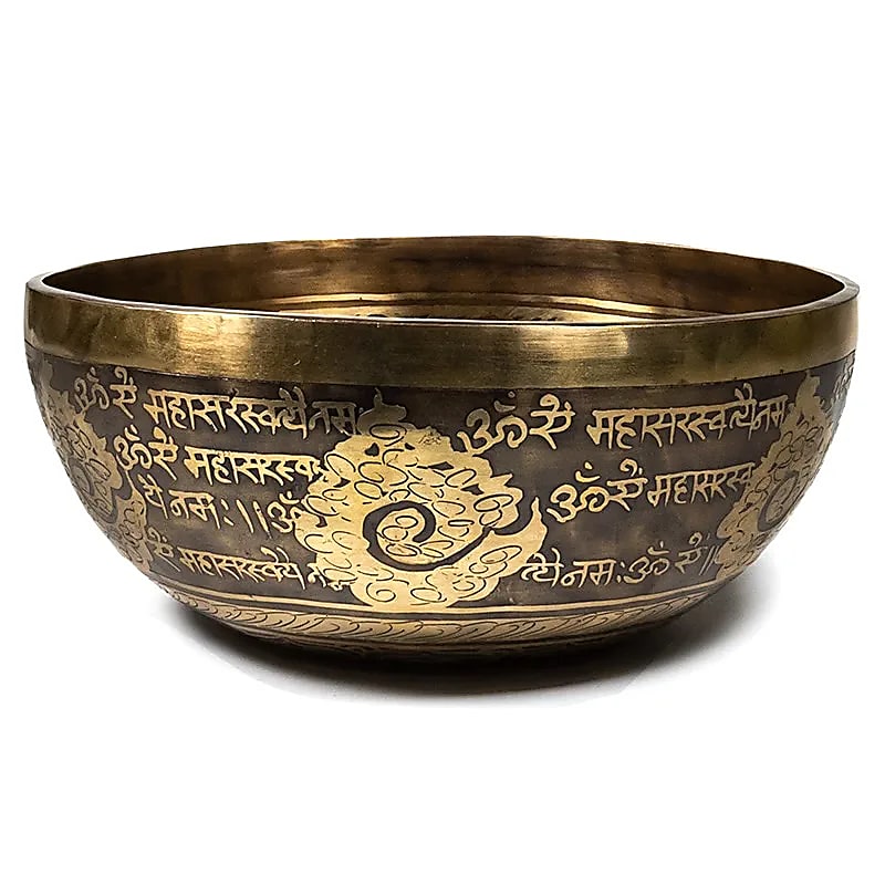 Bol Chantant Tibétain Saraswati -- 1750-2000 g; 27 cm