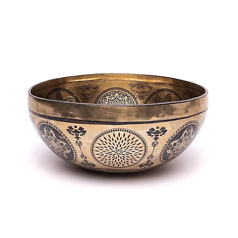 Bol chantant gravé au laser Arbre de Vie -- ±1400-1600 g ; ±22-24 cm