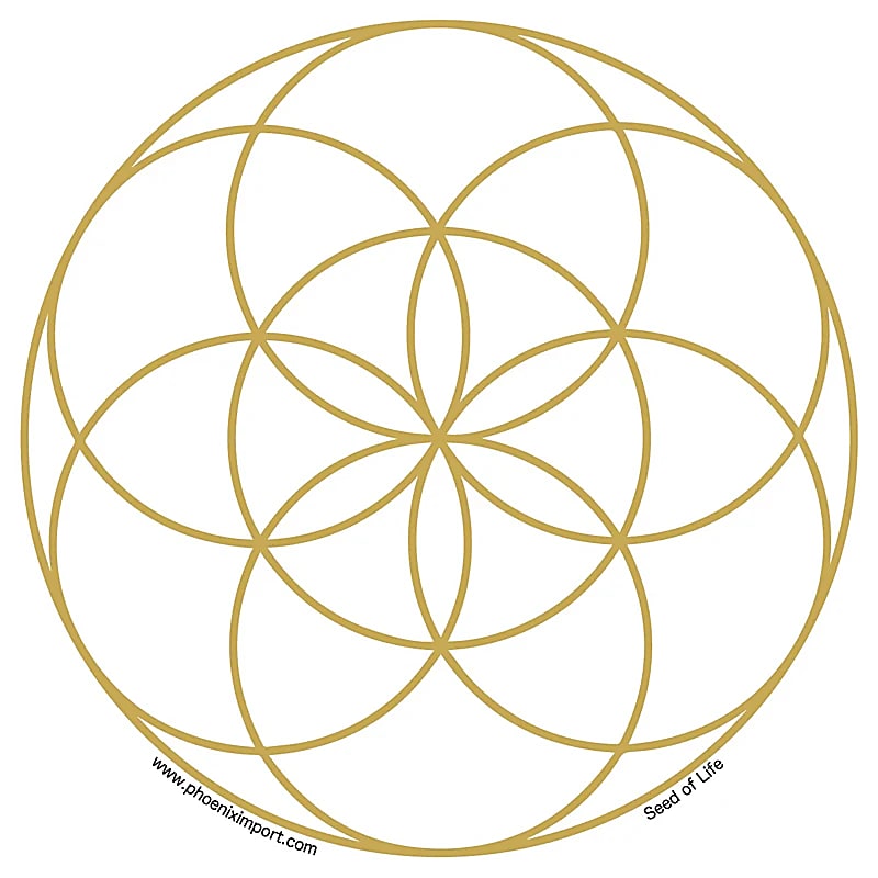 Adhésif verre/fenêtre Graine de vie -- 11.7 cm