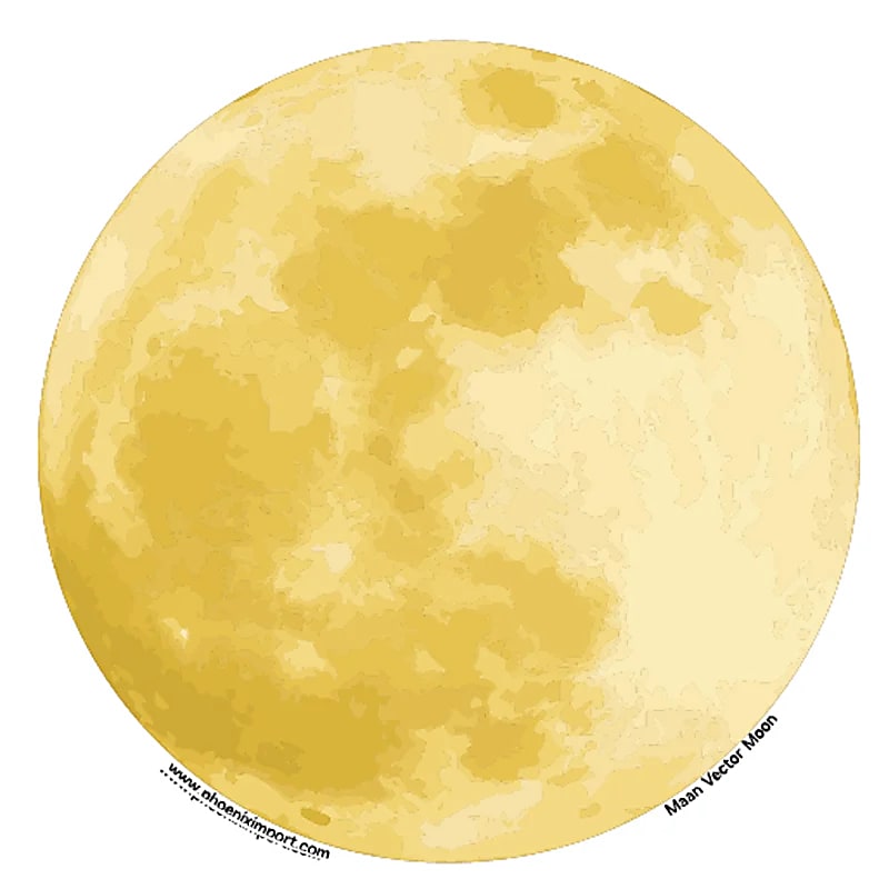 Adhésif verre/fenêtre Pleine Lune -- 11.7cm