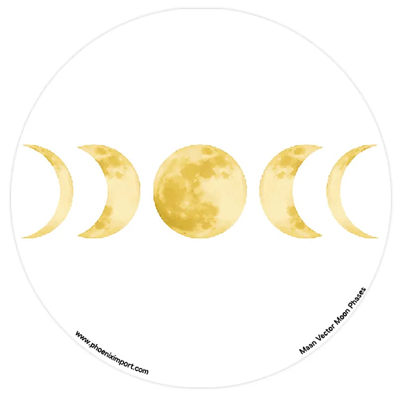 Adhésif verre/fenêtre Phases de Lune -- 11.7cm