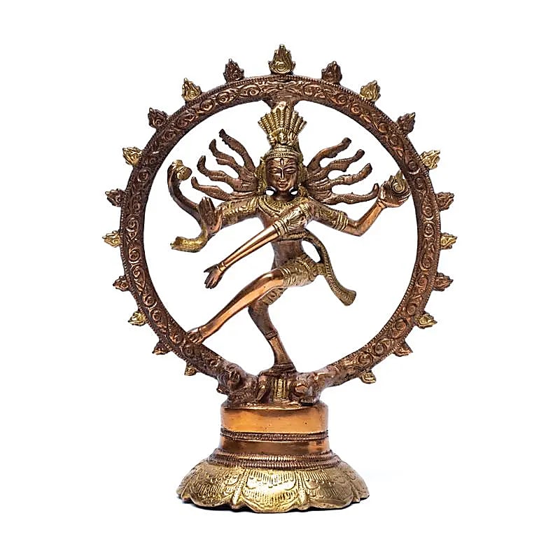 Shiva Nataraj laiton bicolore -- 736 g; 20 cm
