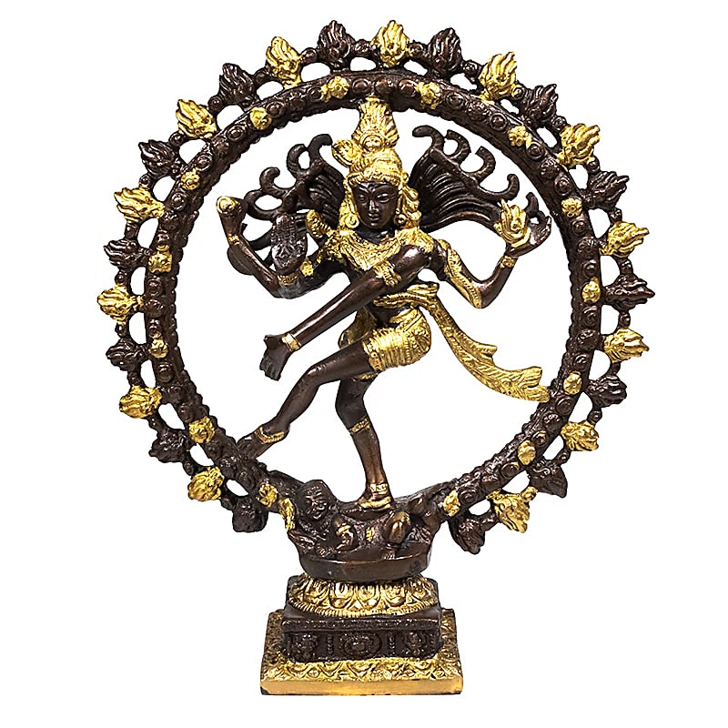 Shiva Nataraj laiton bicolore plus grand -- 2340 g; 27 cm