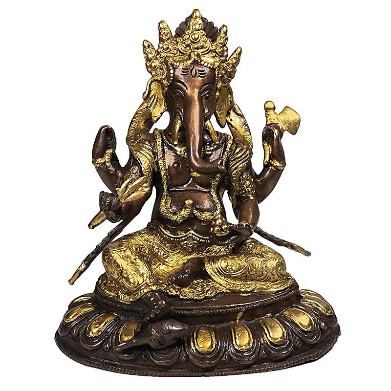 Ganesh laiton bicolore -- 2050 g; 20 cm