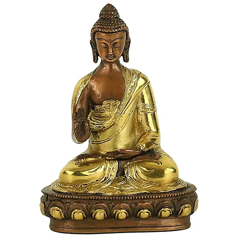 Bouddha mudra enseignement bicolore -- 1626 g; 20 cm