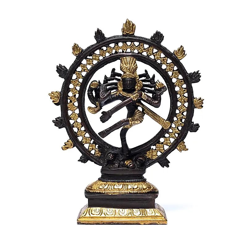 Shiva Nataraj laiton bicolore -- 1020 g; 20 cm