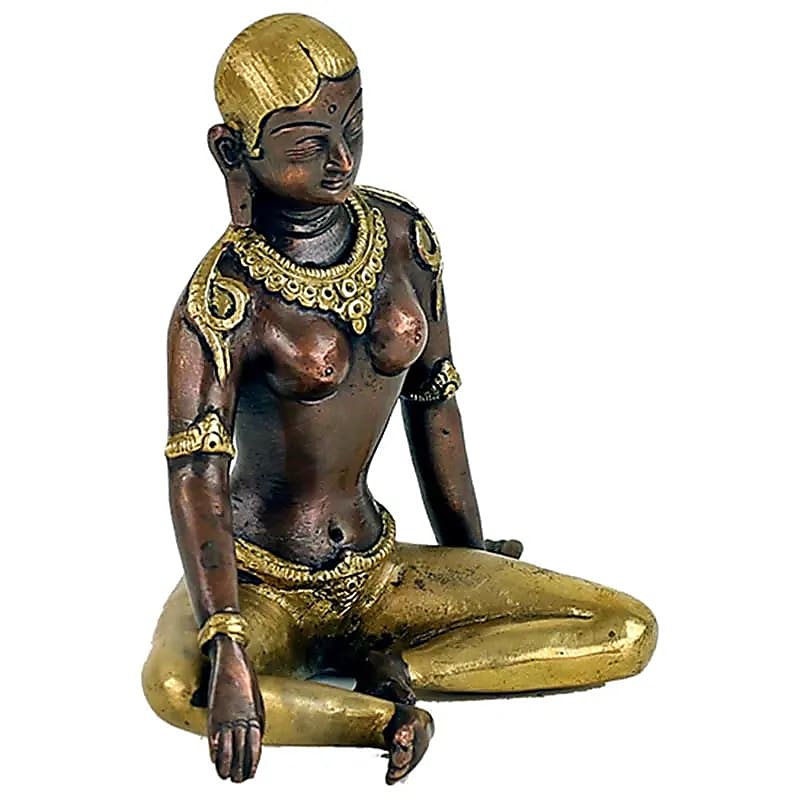 Statue Parvati bicolore -- 1100 g; 15 cm