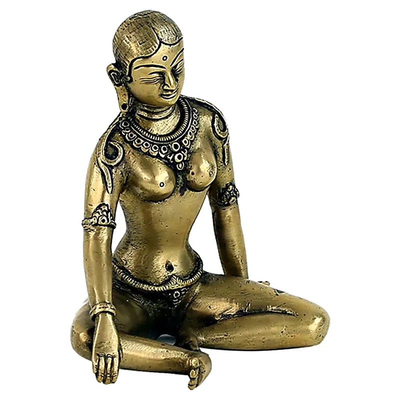 Statue de Parvati monochrome -- 1100 g; 15 cm