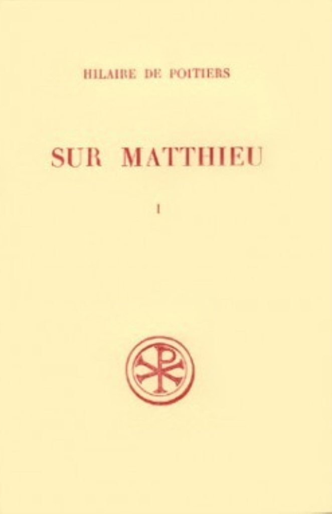 SC 254 SUR MATTHIEU - TOME 1