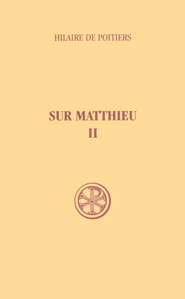 SC 258 SUR MATTHIEU - TOME 2