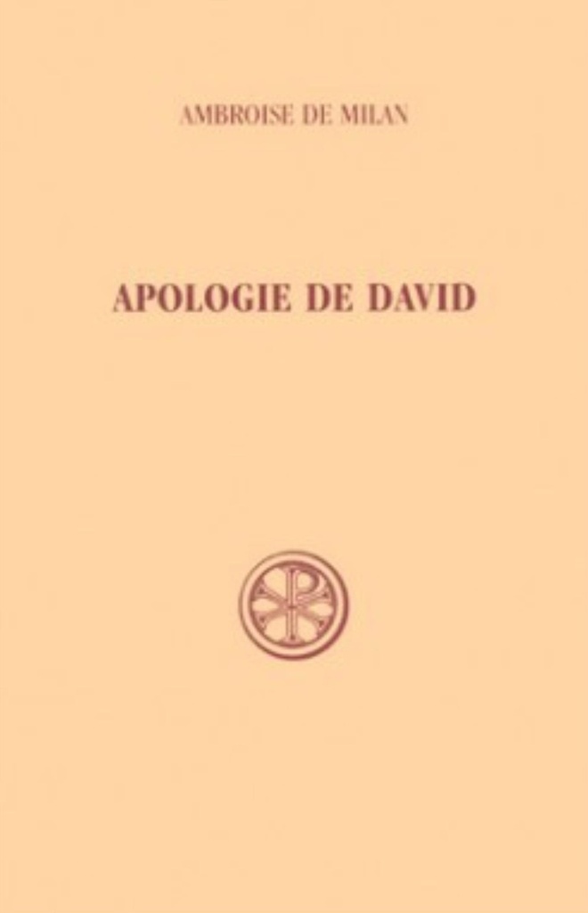 SC 239 APOLOGIE DE DAVID