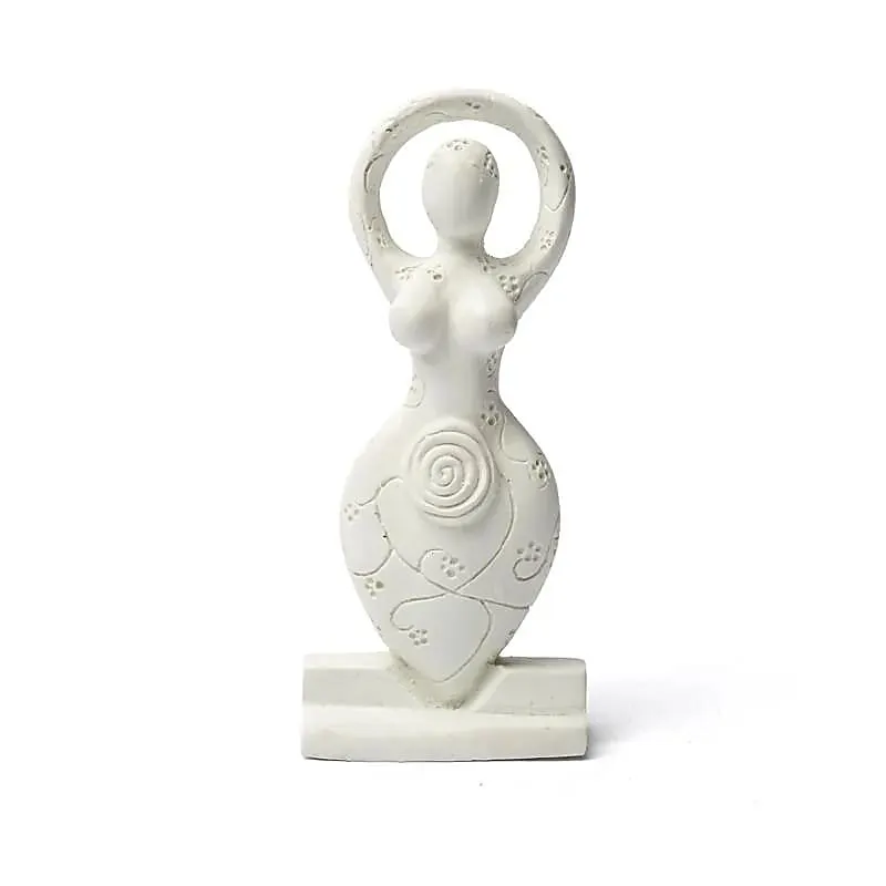 Statue de déesse blanche