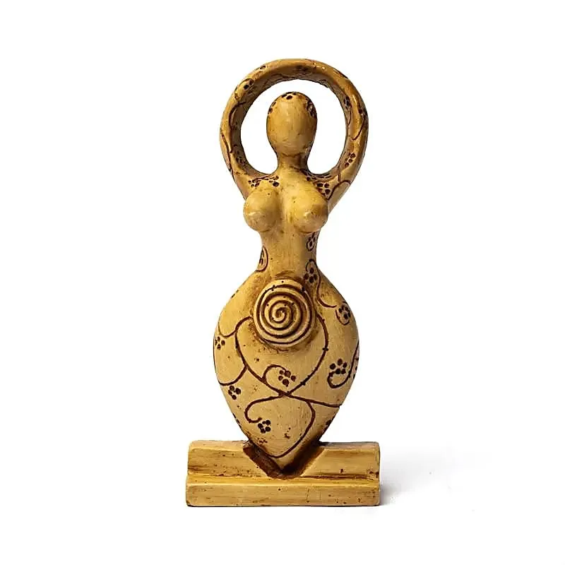 Statue de déesse couleur cuivre