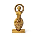 Statue de déesse couleur cuivre