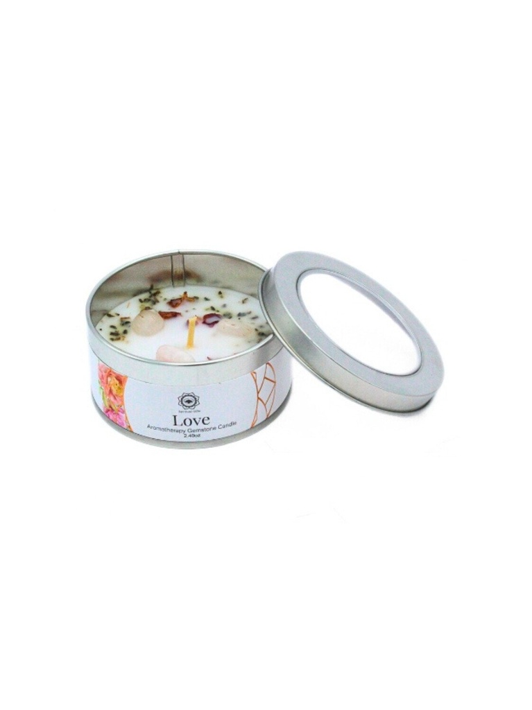 Bougie Litho Green Tree Amour - Rose - 70 grs