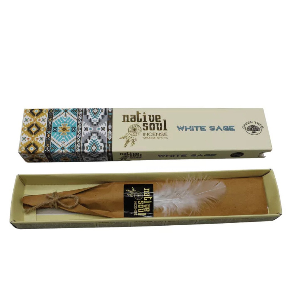 Encens Green Tree Native Soul Sauge Blanche - 15 grs
