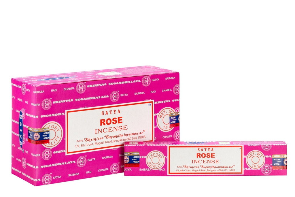 Encens Nag Champa Satya - Rose - 15 grs
