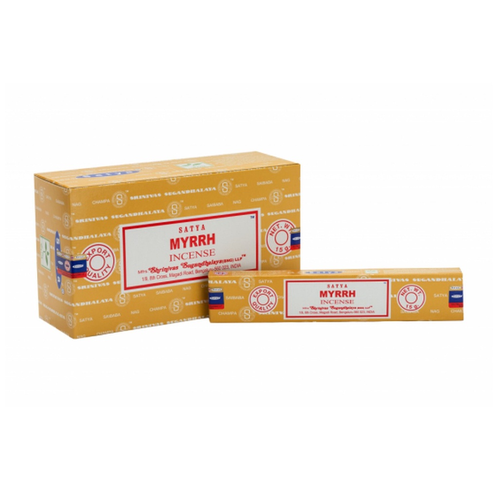 Encens Nag Champa Satya - Myrrhe - 15 grs