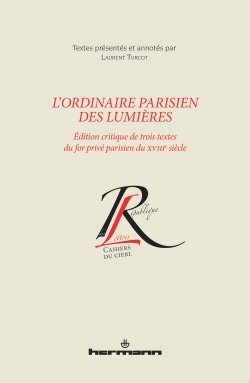 L'ordinaire parisien des Lumières