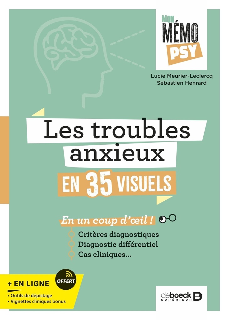 Mon mémo-psy - Les troubles anxieux en 35 visuels