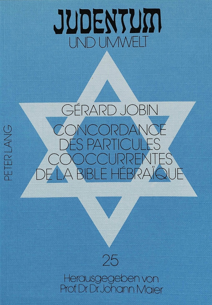 CONCORDANCE DES PARTICULES COOCCURRENTES DE LA BIBLE HEBRAIQUE