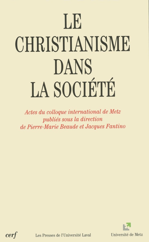 LE CHRISTIANISME DANS LA SOCIÉTÉ